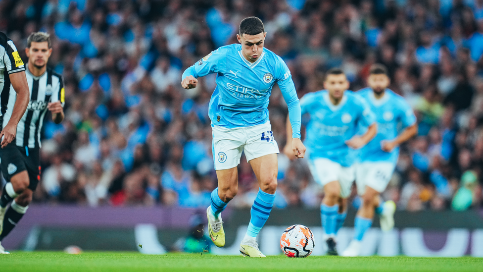 FAST FORWARD FODEN: A quick start from our English playmaker, finding pockets of space to create. 