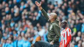 THE BOSS: On the touchline.