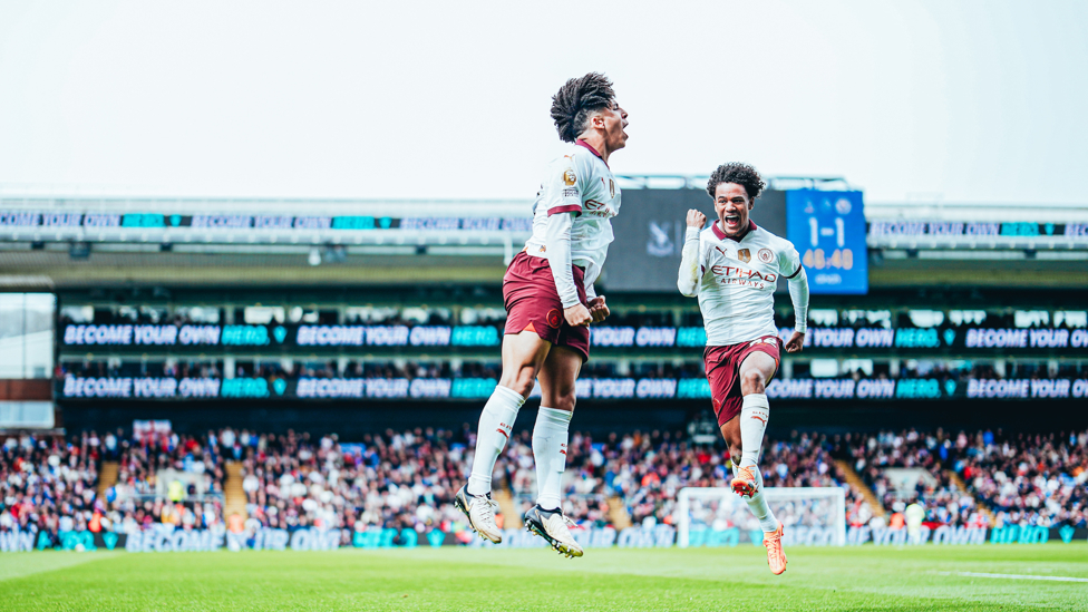 RICO ROAR : Academy graduates Lewis and Bobb celebrate.