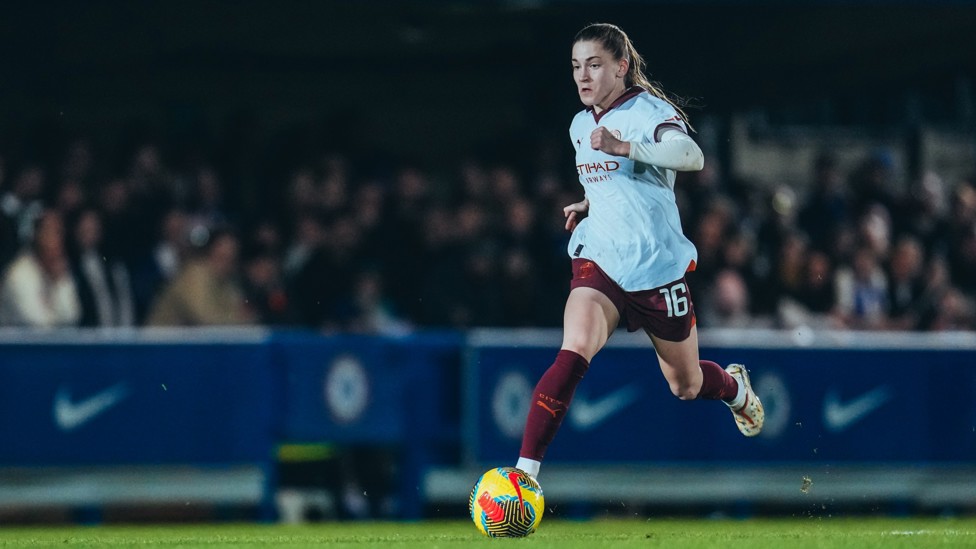 MIDFIELD MAESTRO : Jess Park drives forward