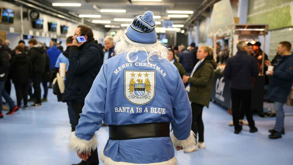 SANTA IS A BLUE : No arguments here with that. 