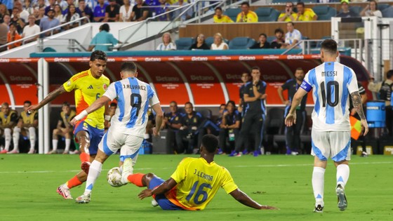 Julian Alvarez played the full 97 minutes as Argentina beat Colombia 1-0 after extra time in Florida to retain their Copa America title