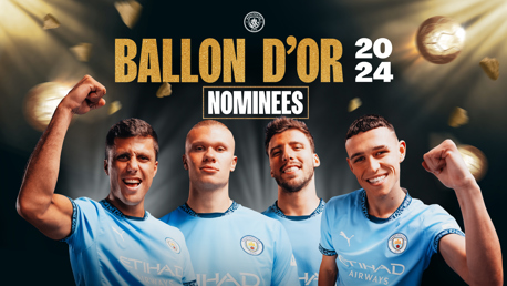 Four City players nominated for the men’s Ballon d’Or