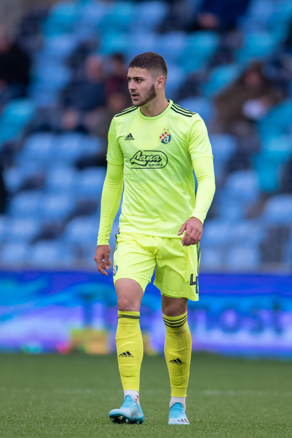 THE BEGINNING: :  Gvardiol pictured at the City Football Academy in October 2019, featuring for Dinamo Zagreb in the UEFA Youth League in his first season at senior level -