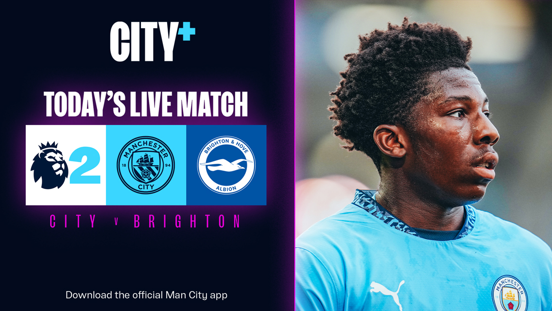 WATCH TODAY: City EDS v Brighton - Premier League 2