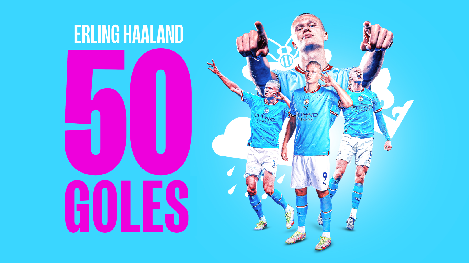 Erling Haaland alcanza los 50 goles con el City