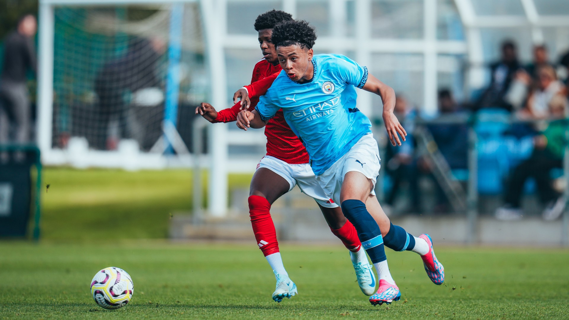 DARTING DANTE : Defender Dante Headley driving forward with the ball.