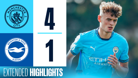 U18 Premier League Cup extended highlights: City 4-1 Brighton