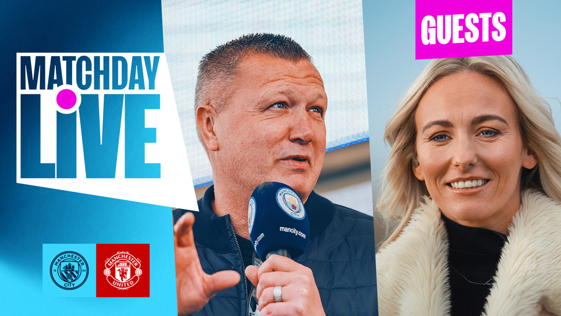 City v United: Duggan and Howey our Matchday Live guests 