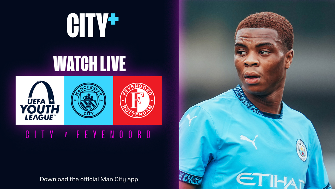 COMING UP: City v Feyenoord - UEFA Youth League 