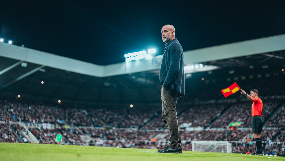 THE BOSS: On the touchline.