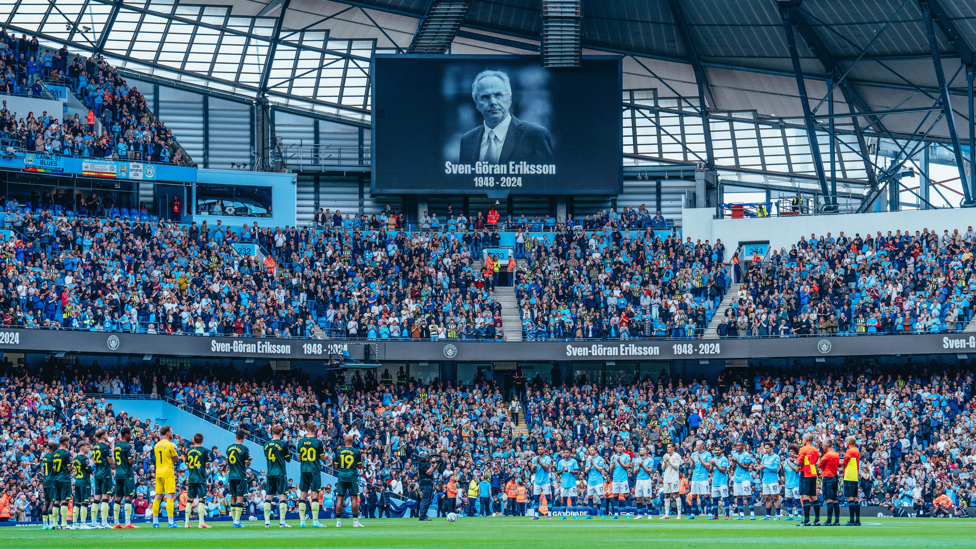 LEGEND OF THE GAME : A minute of applause for the late Sven Goran Eriksson.