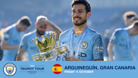 HOMECOMING: David Silva will be in Gran Canaria as part of our Trophy Tour.