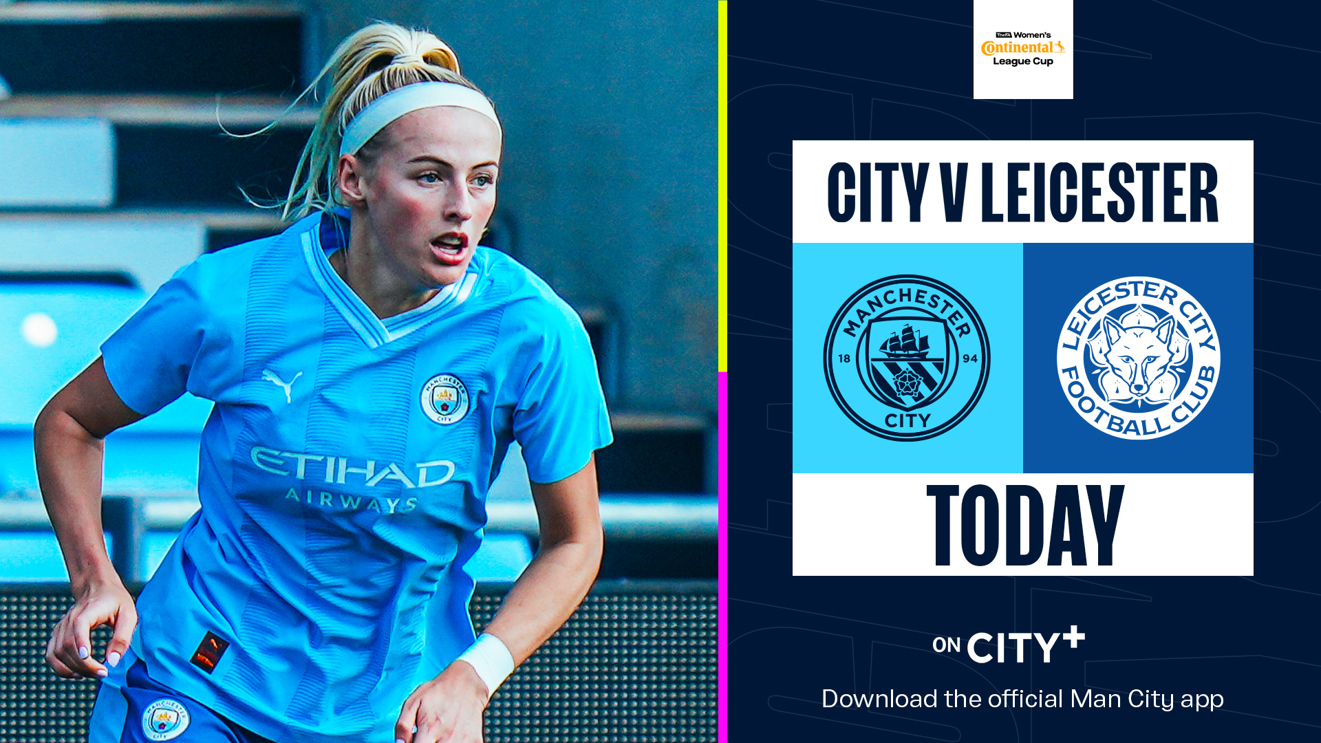 City v Leicester Watch our derby heroes live on CITY today