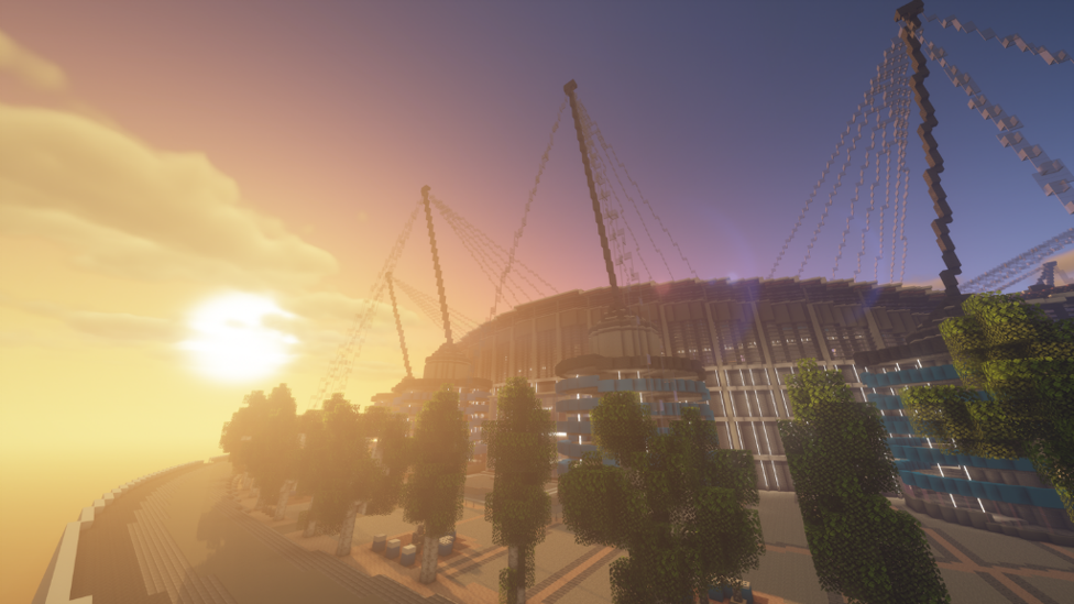 VISION ON: Another atmospheric view of the Minecraft Etihad