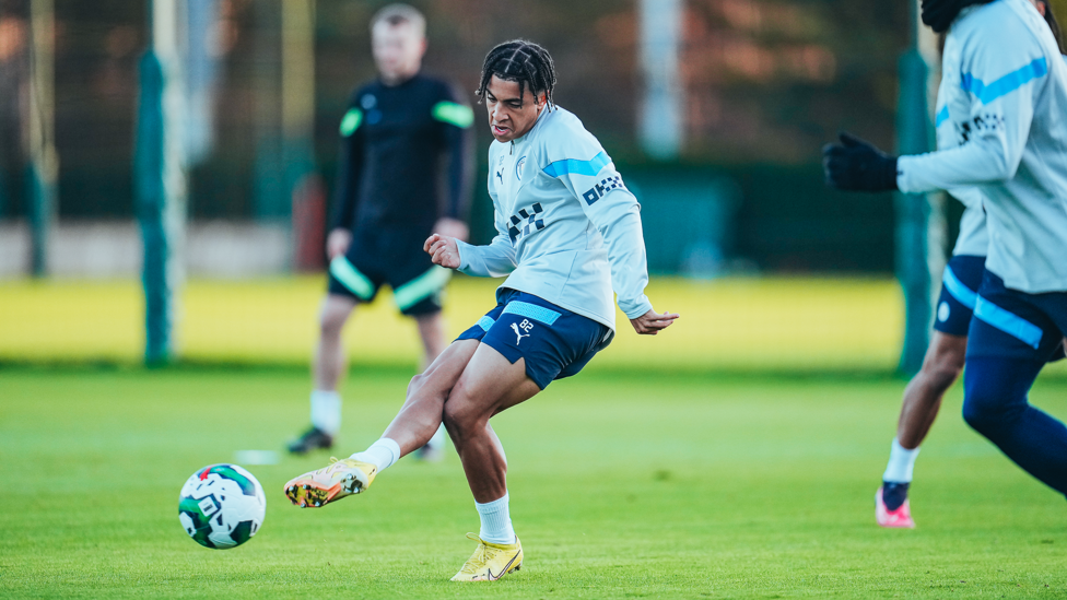 RED ALERT : Rico Lewis getting ready for the Carabao Cup clash with Liverpool