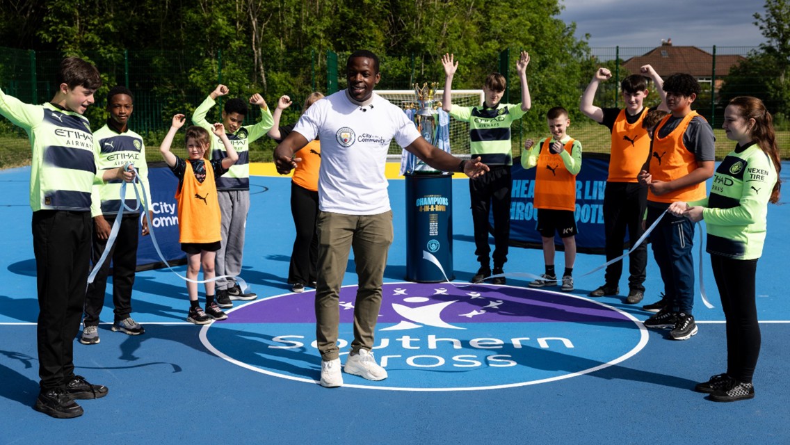 CITC opens latest regenerated pitch with Premier League trophy