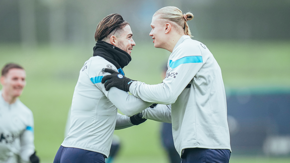 DYNAMIC DUO : Jack Grealish and Erling Haaland will be hoping to link up against Spurs.