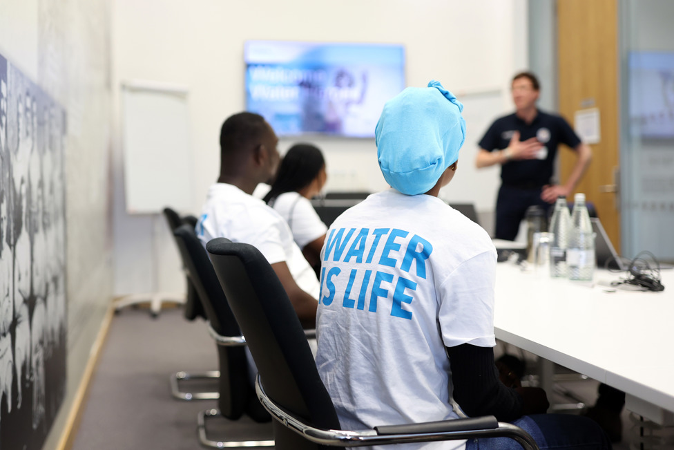 XYLEM WORKSHOP : Representatives from Xylem run a water education workshop with the Young Leaders