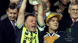 WINNER: Andy Morrison celebrates at Wembley Stadium in 1999.