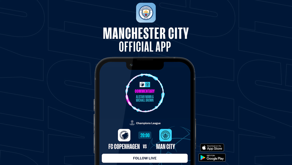 How to follow FC Copenhagen v City on our official app 