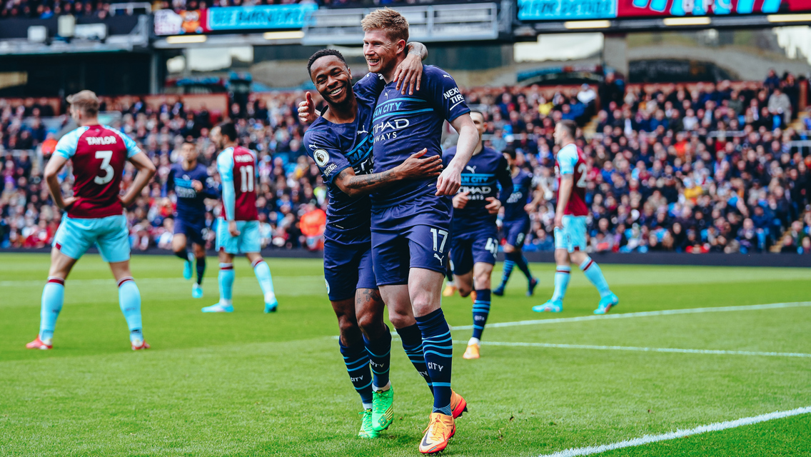 SCORER & PROVIDER: The deadly duo celebrate after combining for the opener.