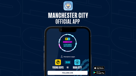 How to follow BSC Young Boys v City on our official app