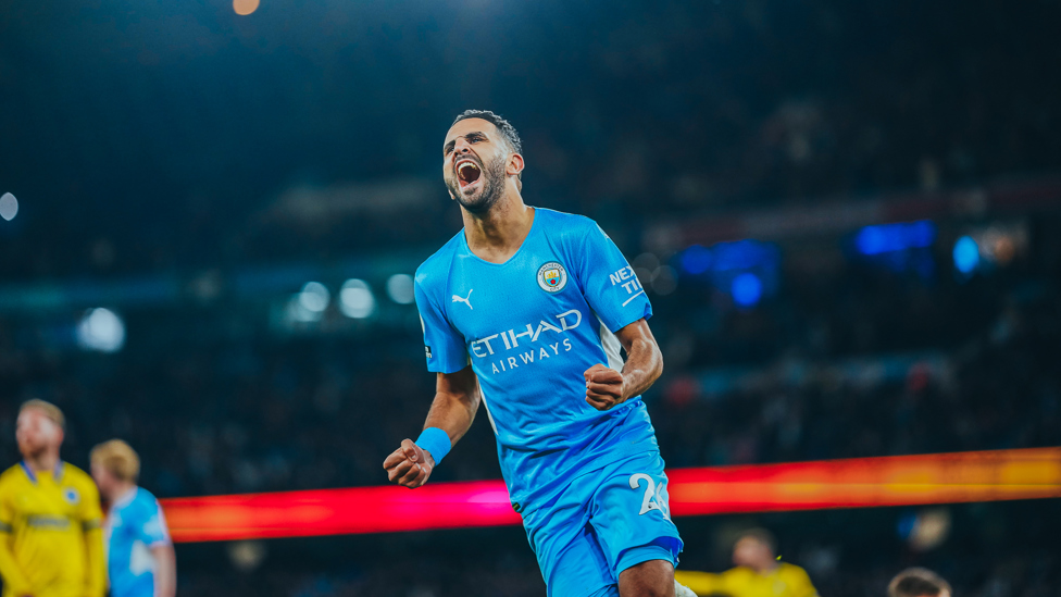 RIYAD RELIEF : Our Algerian winger releases the tension round the Etihad