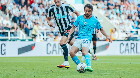 SCORING SILVA: Bernardo calmly slots in the equaliser.