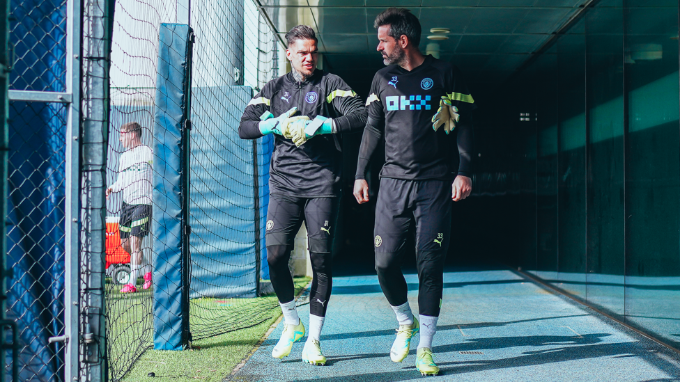 KEEP CALM AND CARRY ON : Ederson and Scott Carson