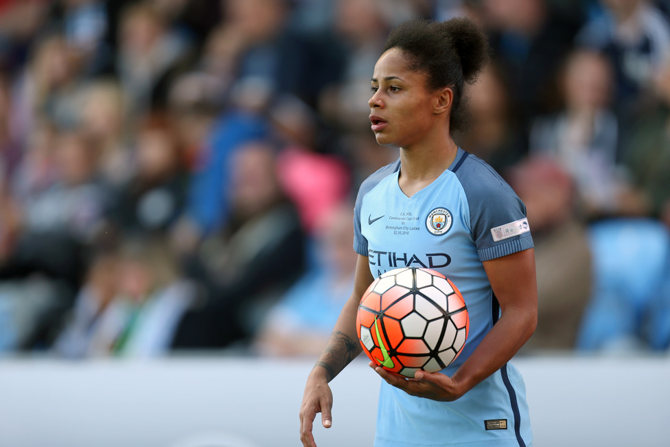 DOUBLE : The first of two domestic doubles for Stokes would be complete four weeks later as City went unbeaten across the 2016 FA WSL campaign