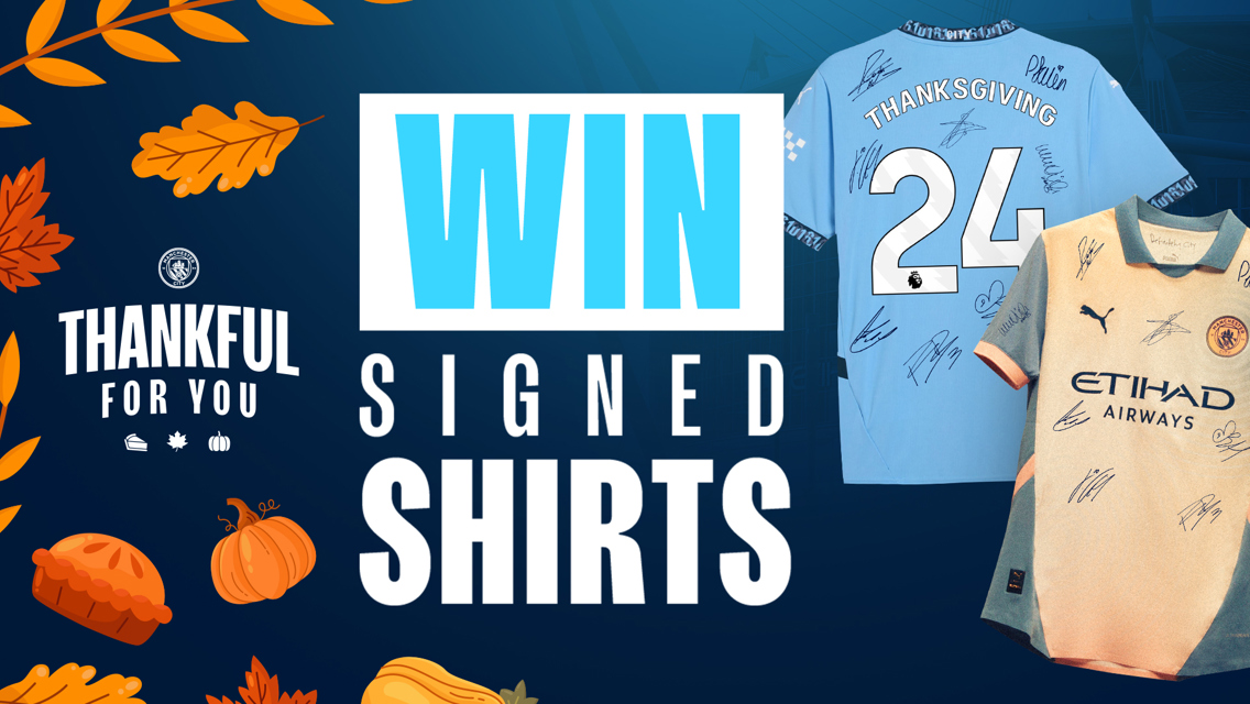 Celebrate Thanksgiving with our signed shirts competition!