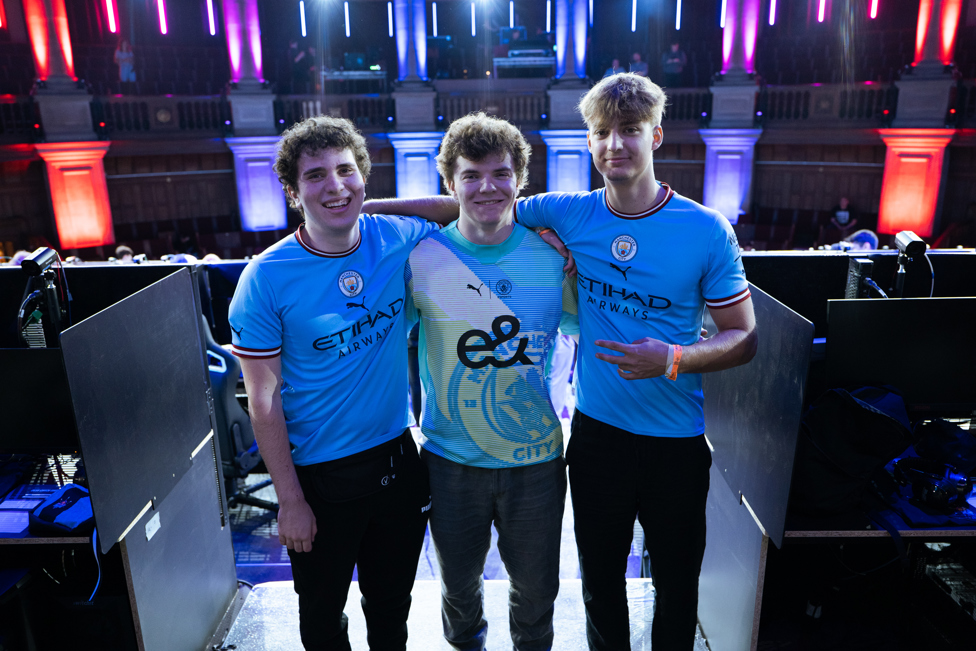 ALL SMILES : Threats, Skram and Trippernn pictured after Skram's 12th place finish at Red Bull Edinburgh.