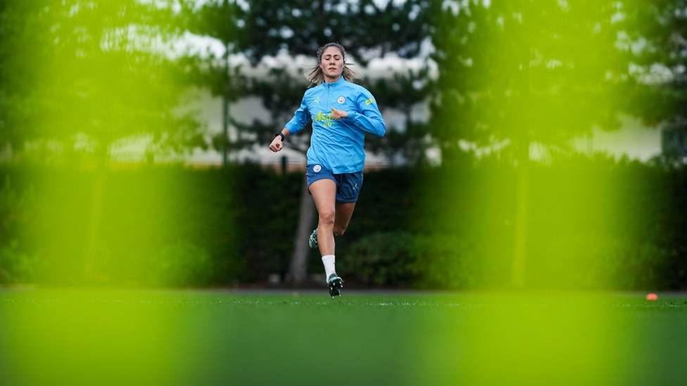 WORKING HARD : Laia Aleixandri showcases her speed. 