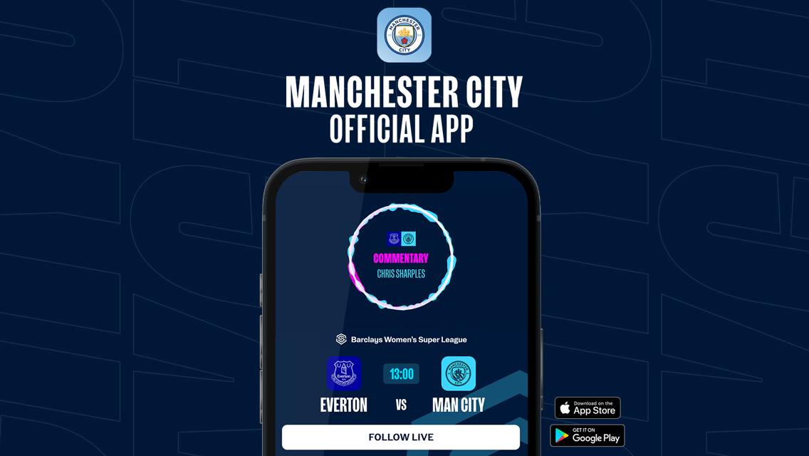 How to follow Everton v City on our official app