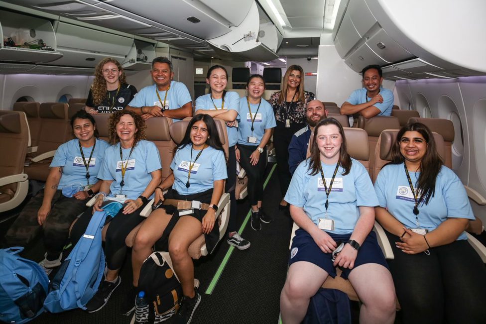 ALL SMILES: Etihad treat our Young Leaders to a cabin crew training experience