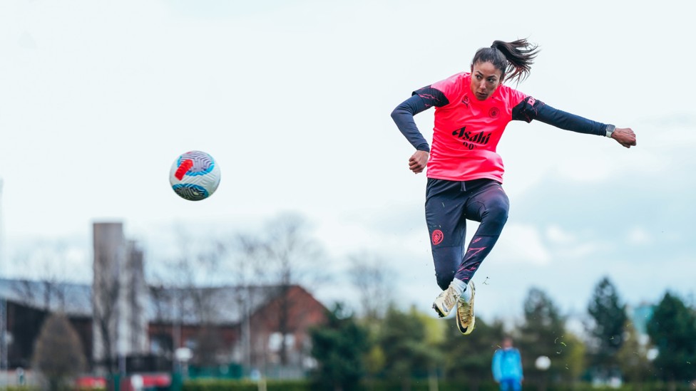 PERFECT BALANCE : Leila Ouahabi keeps her eyes on the ball