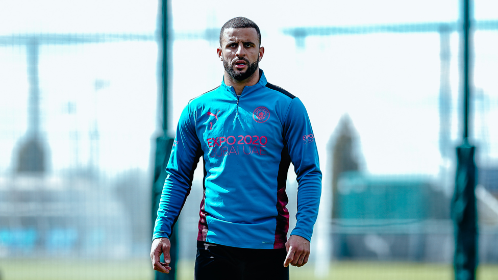 EYES FRONT: Kyle Walker is a study in concentration