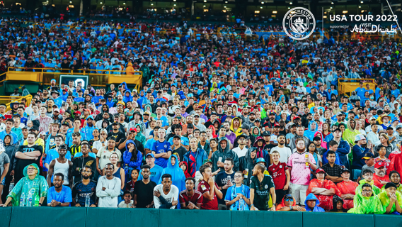 Lambeau Field hosting FC Bayern Munich v. Manchester City game