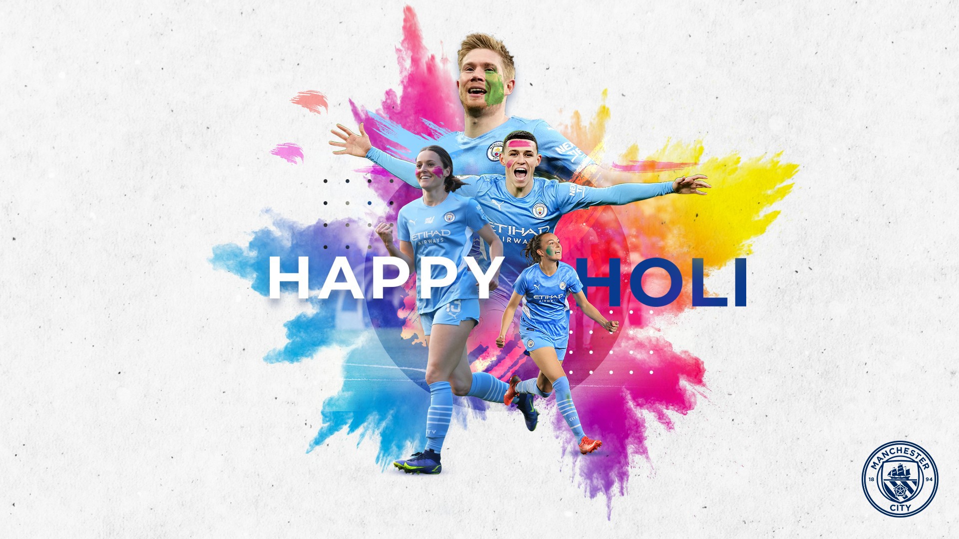  Happy Holi from Manchester City