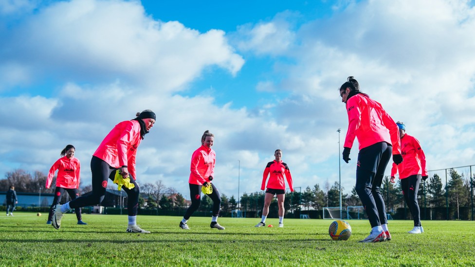 PASS AND MOVE  : Our players working hard at the CFA.