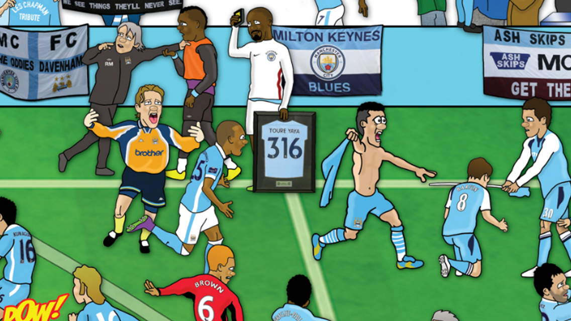 ANNIVERSARY: With 2019 also marking the Club’s 125th anniversary, we want to celebrate our proud history in a unique and memorable fashion by creating our own special Manchester City mishmash poster.