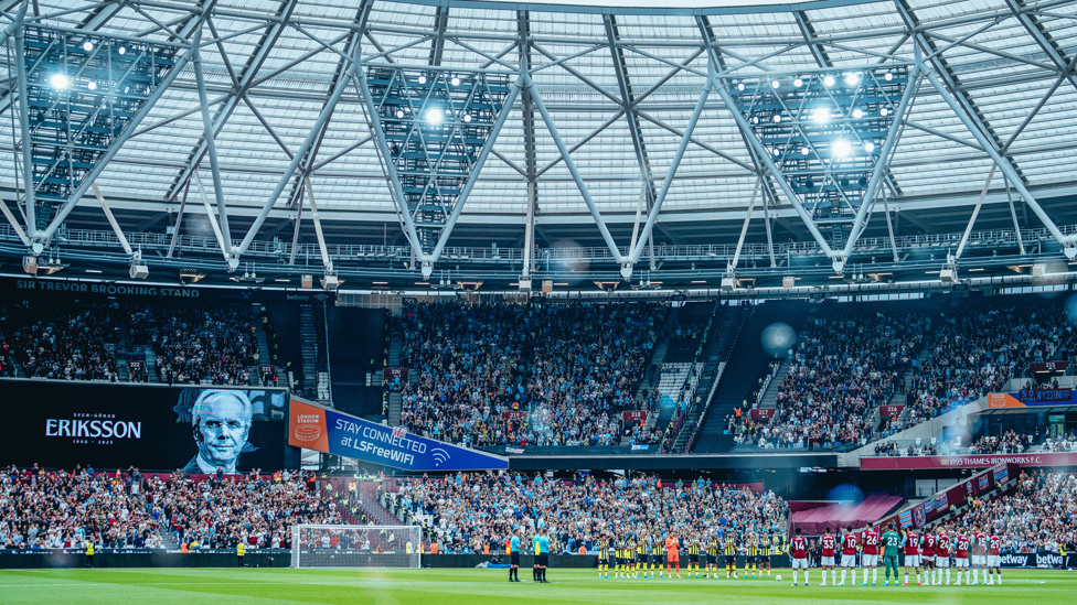 LEGEND OF THE GAME : A minute of applause for the late Sven Goran Eriksson.