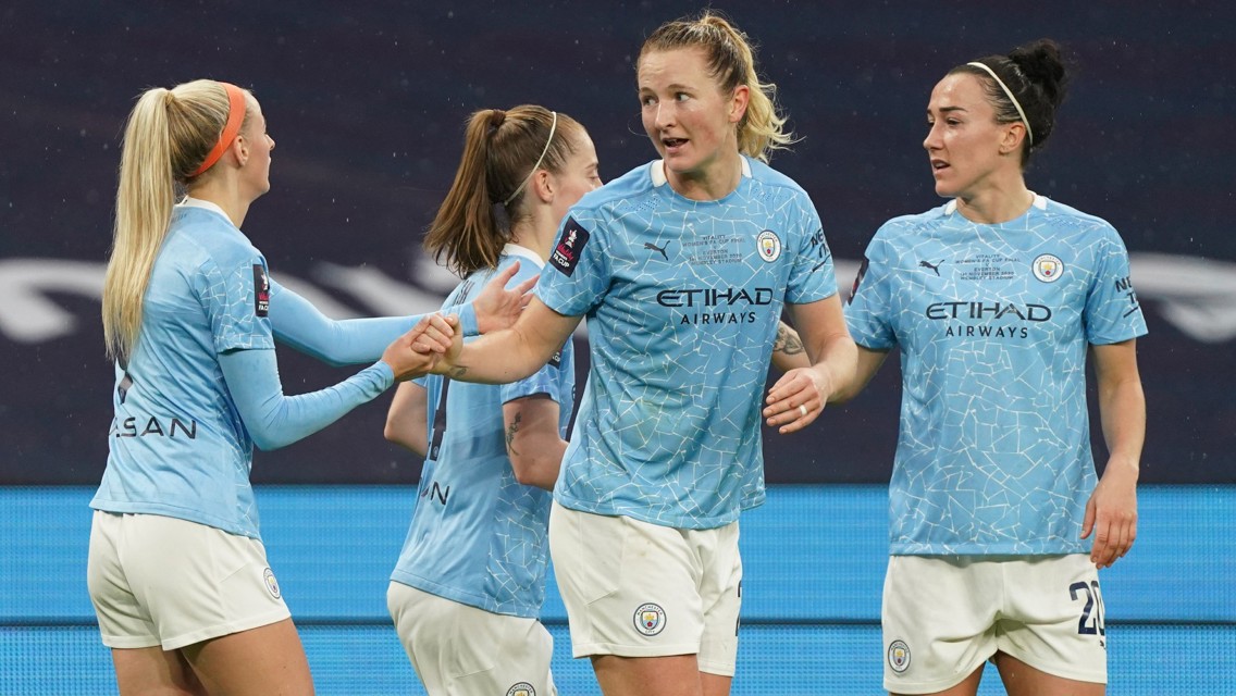 Mewis reflects on City’s 2021 win over Barcelona