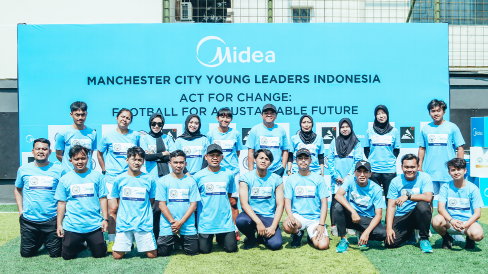 YOUNG LEADERS : The young community football coaches, who will receive training from CITC staff 