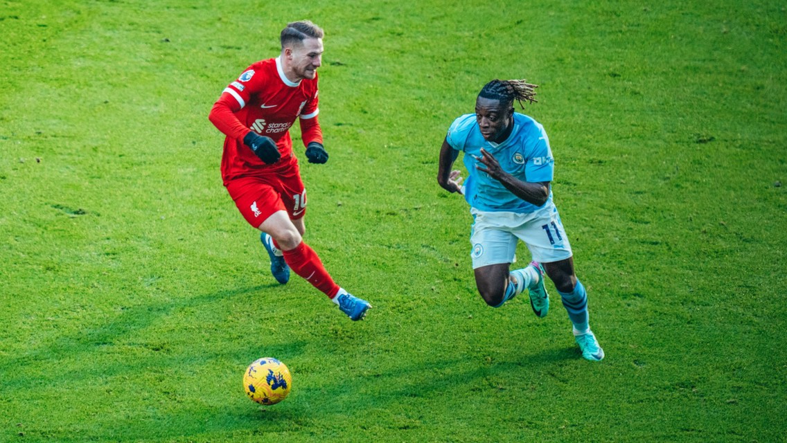 Doku sets season-high completed dribbles record in Liverpool draw