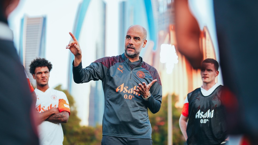 ON POINT : Pep Guardiola talks tactics