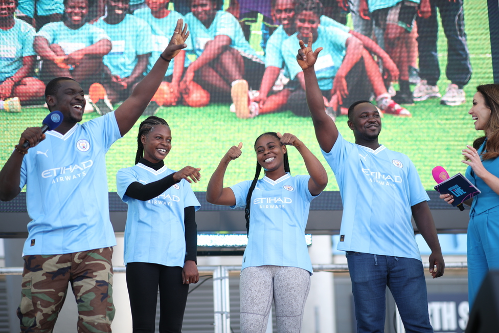 CITY SQUARE : Natalie Pike interviews the Young Leaders at City Square, ahead of the final home game of the season