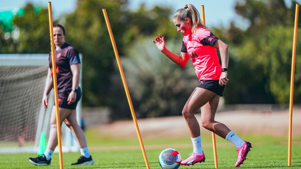 AGILITY : Tara O'Hanlon shows off some precise dribbling