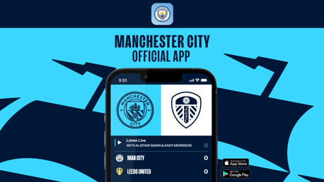 How to follow City v Leeds United on our official app